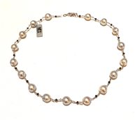 Halskette Collezione Perle in Weißgold Perla AKOYA SILVER DIA N CT 2.70